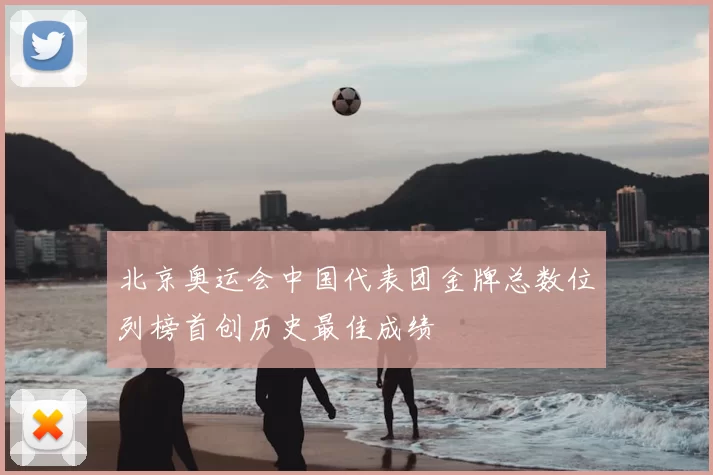 北京奥运会中国代表团金牌总数位列榜首创历史最佳成绩