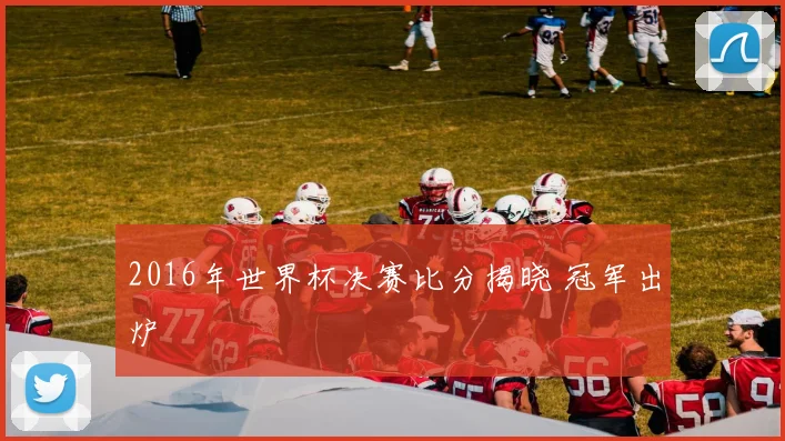 2016年世界杯决赛比分揭晓 冠军出炉