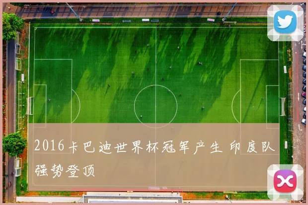 2016卡巴迪世界杯冠军产生 印度队强势登顶